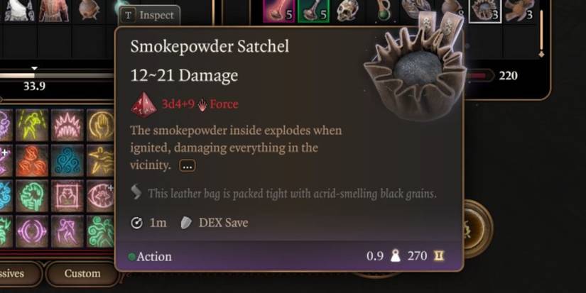 A Smokepowder Satchel in Baldur's Gate 3