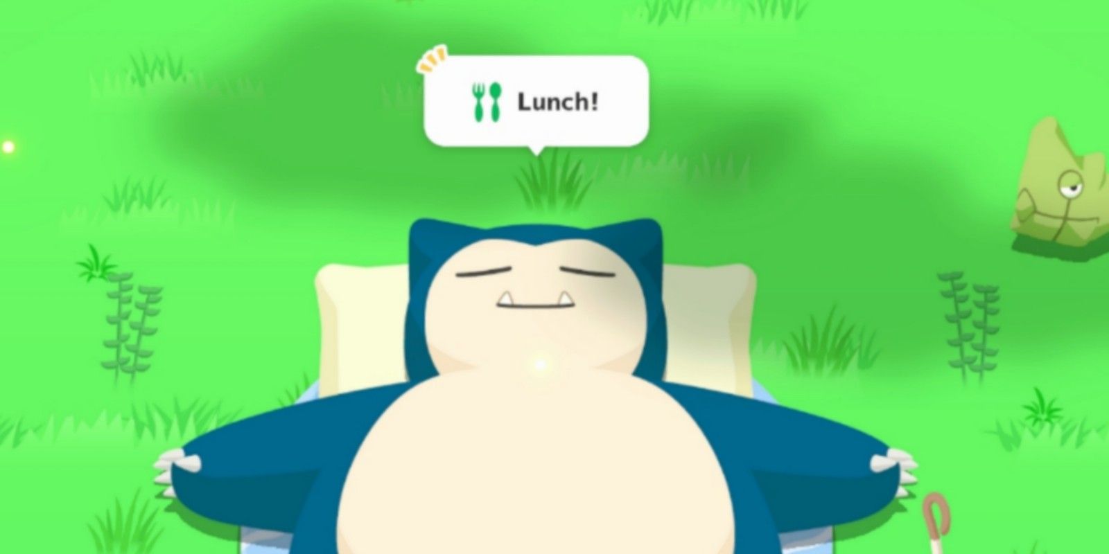 snorlax ready to eat lunch