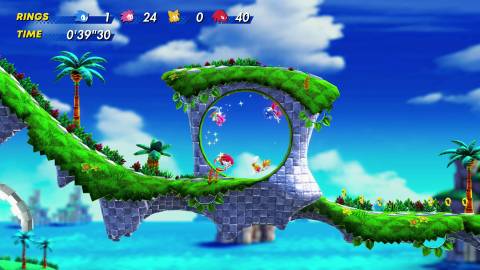 sonic superstars bridge island loop
