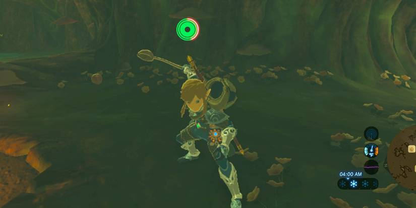 Link wielding a soup ladle.