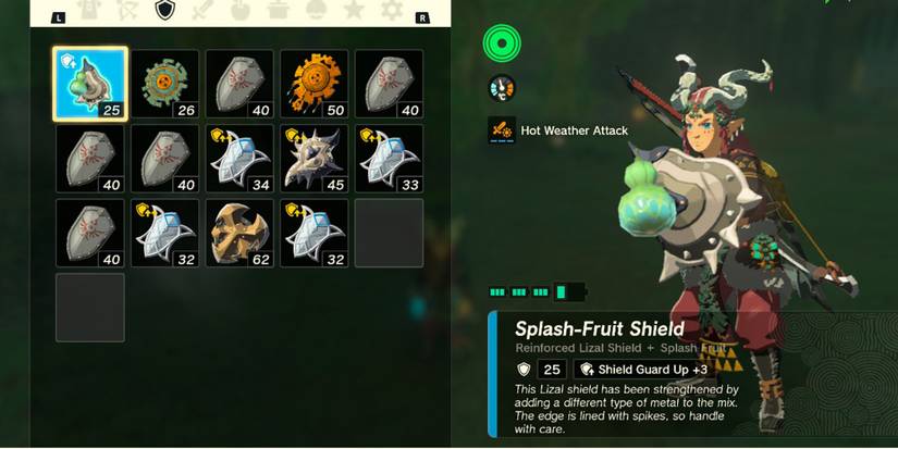 Splash Fruit shield