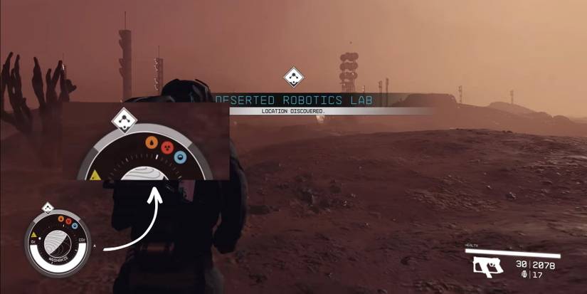image showing environmental hazards in starfield's hud.