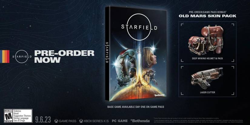 image showing the perks of starfield's standard edition preorder.