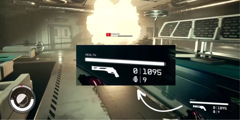 image showing starfield's weapon hud. 