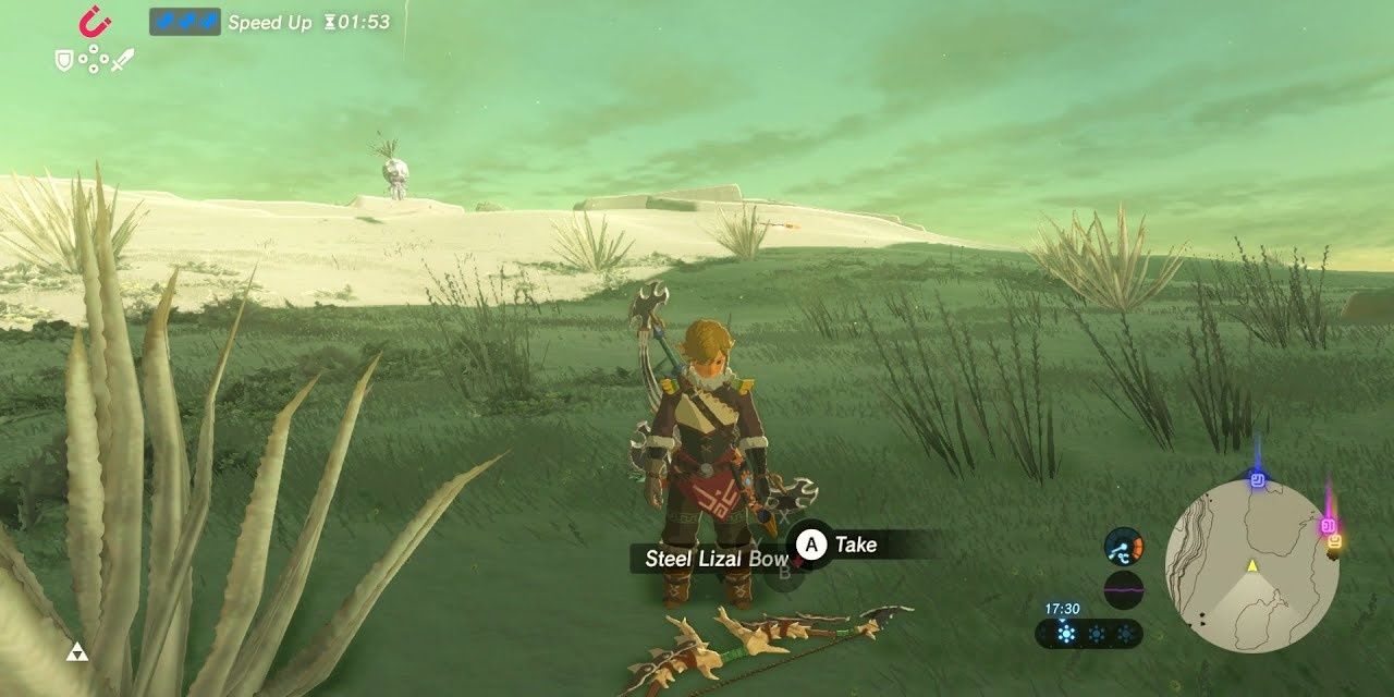 Steel Lizal Bow in Breath of the Wild