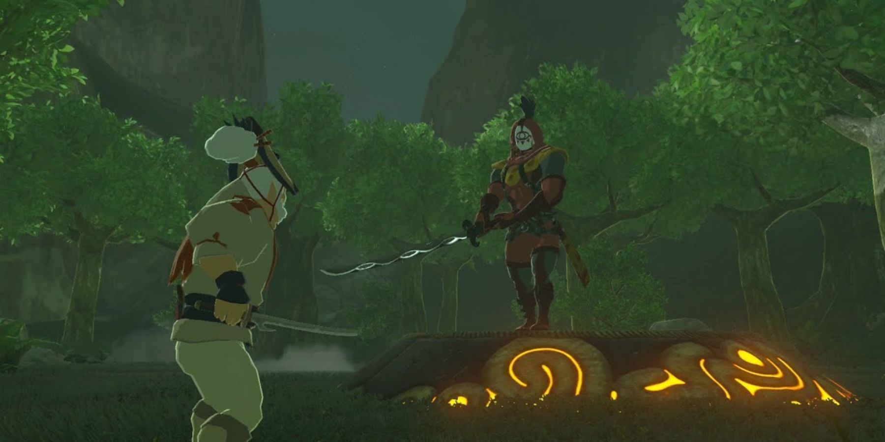 Dorian encountering a member of the Yiga Clan