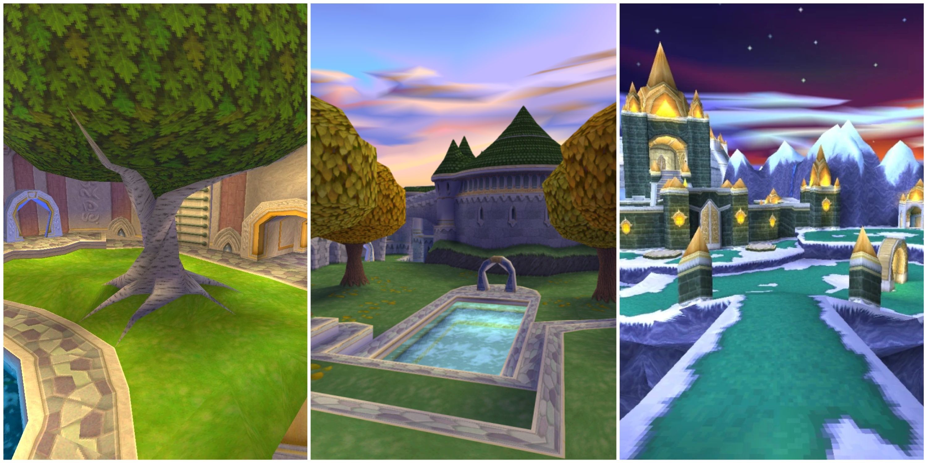 Summer Forest, Autumn Plains, and Winter Tundra in Spyro 2: Ripto's Rage