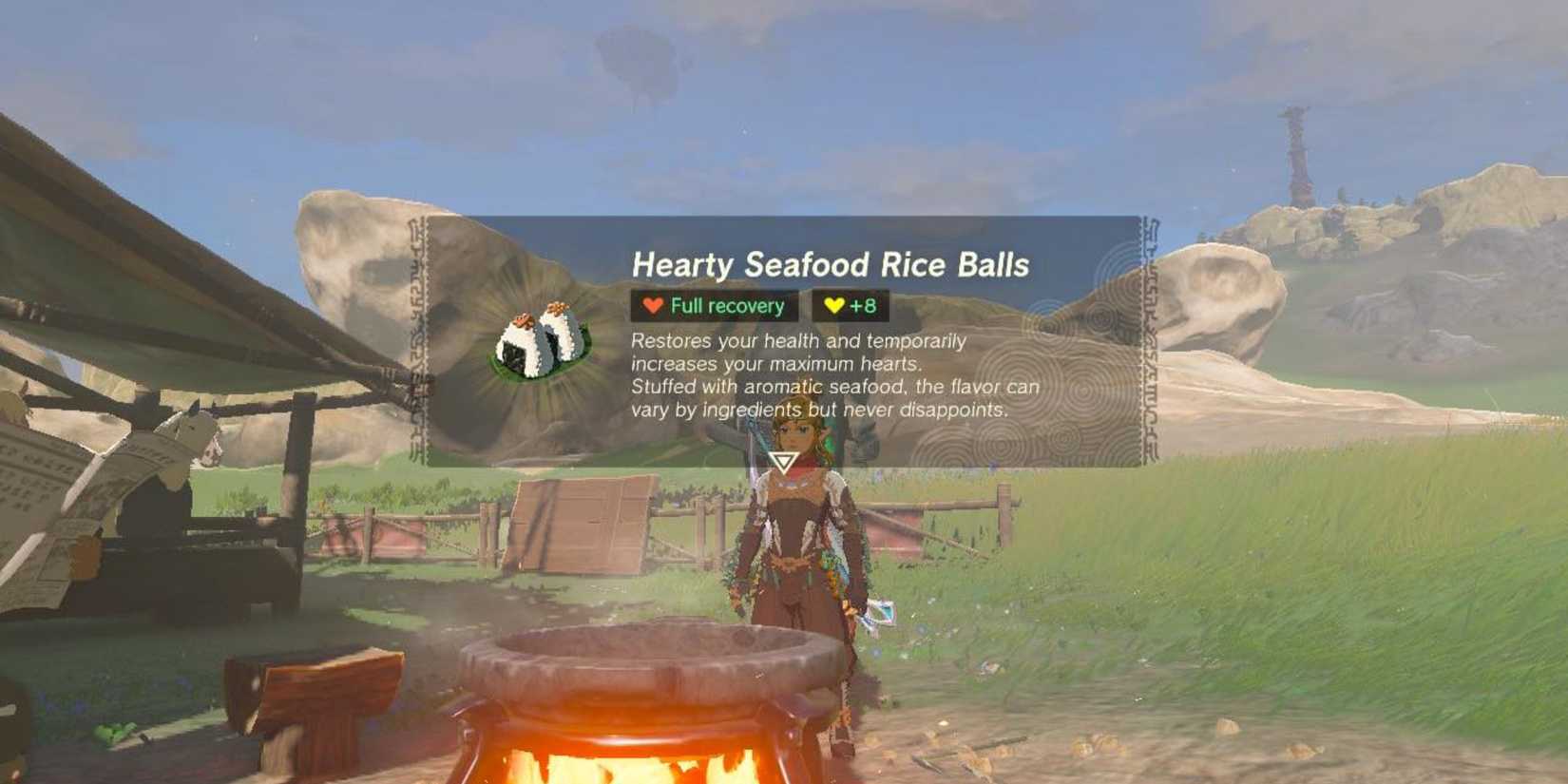 Tears of the Kingdom Hearty Steamed Rice Balls