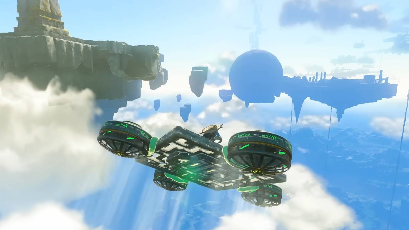 tears of the kingdom link aircraft sky islands