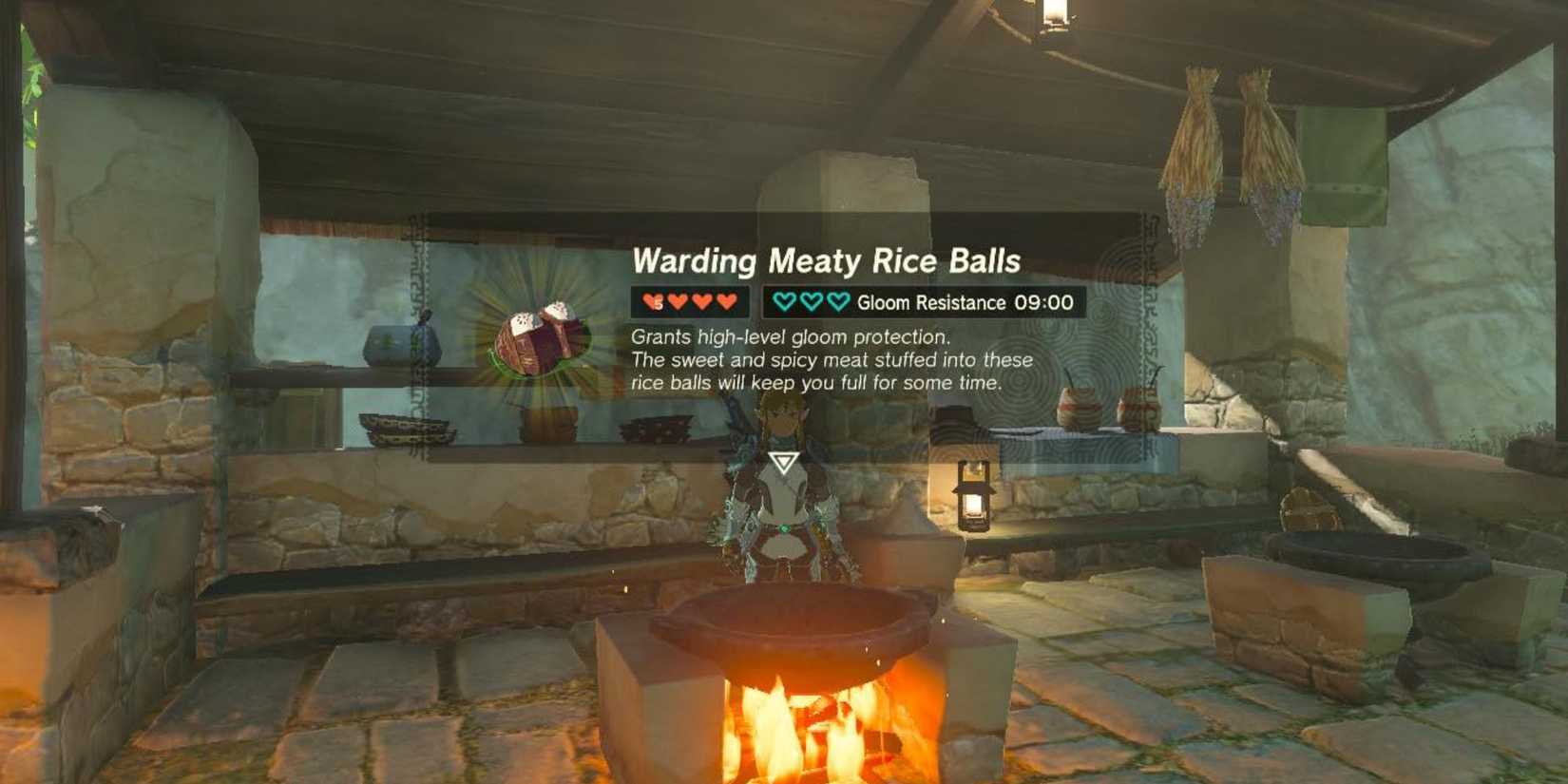 Tears of the Kingdom Warding Meaty Rice Balls