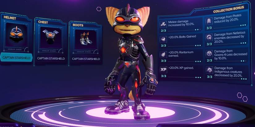 The Captain Starshield armor set from Ratchet and Clank Rift Apart cropped