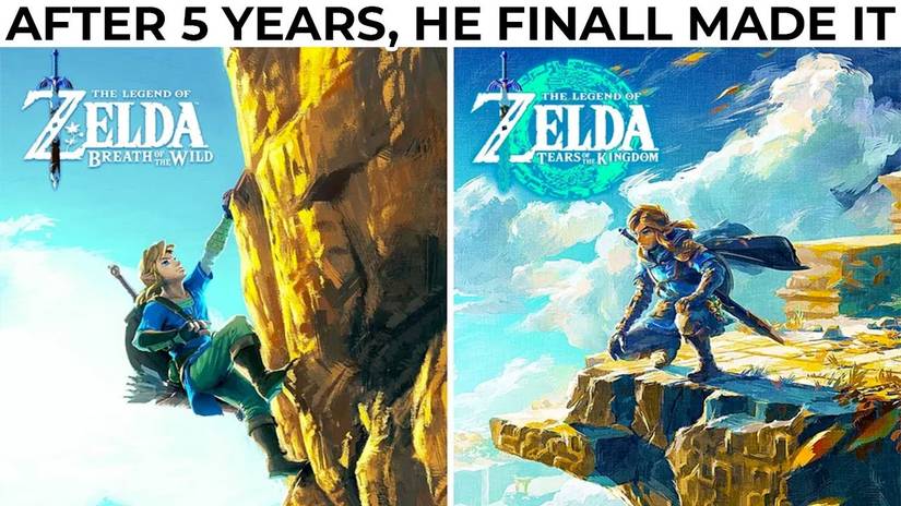 The climbing meme for The Legend of Zelda: Tears of the Kingdom