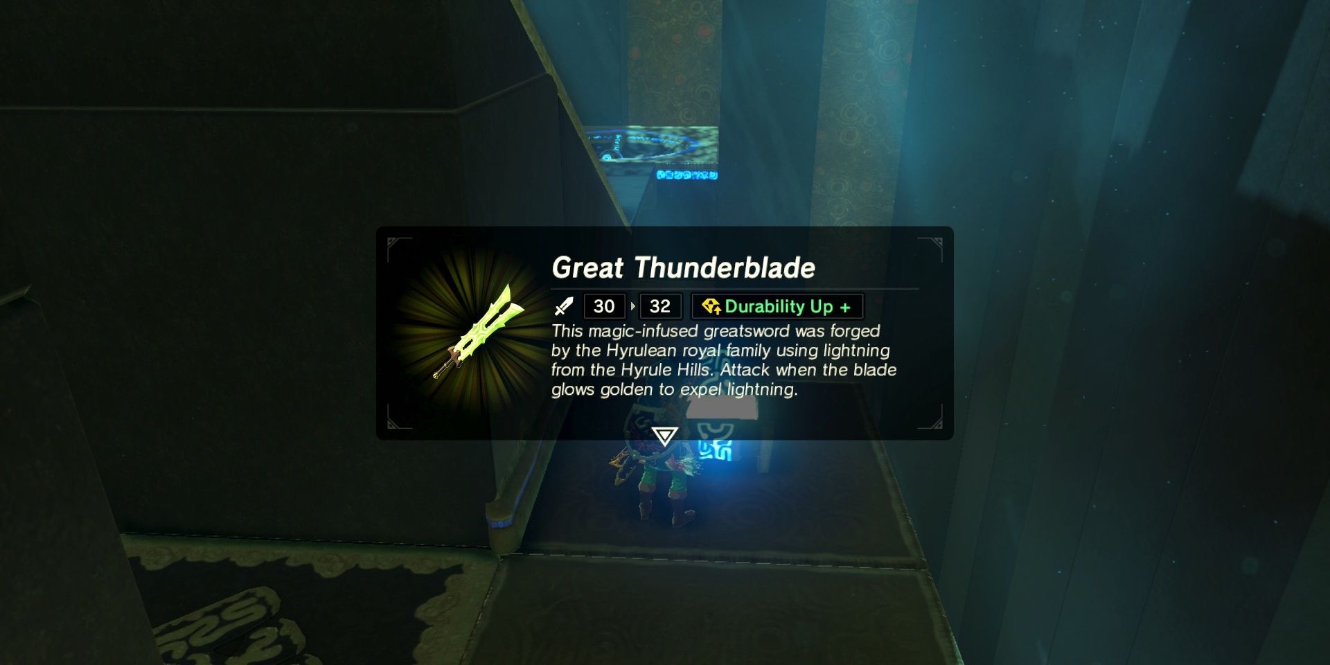 The Great Thunderblade in Breath of the Wild
