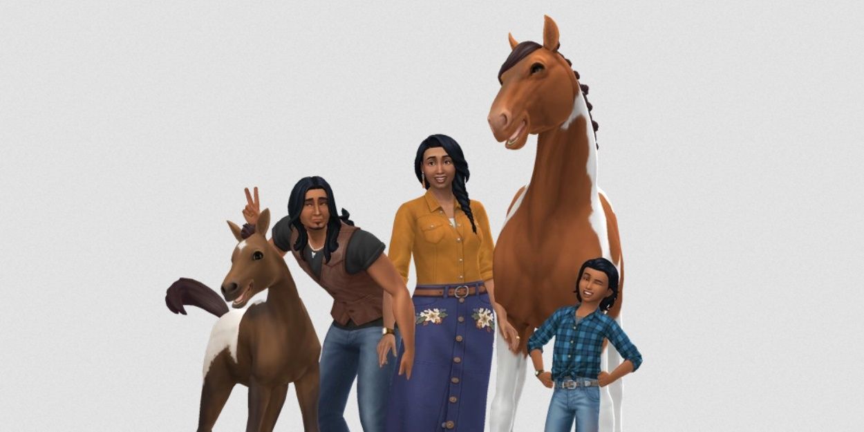 The Grove family in The Sims 4