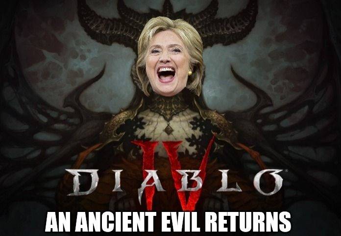 The Hilary Clinton meme for Diablo 4