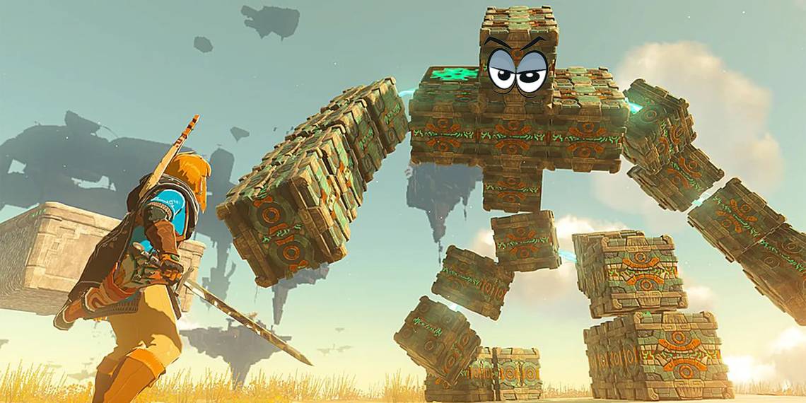 Zelda: Tears of the Kingdom - La pelea de jefe con Flux Construct sale terriblemente mal.