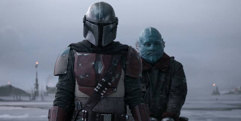 The Mandalorian with his Mythrol bounty