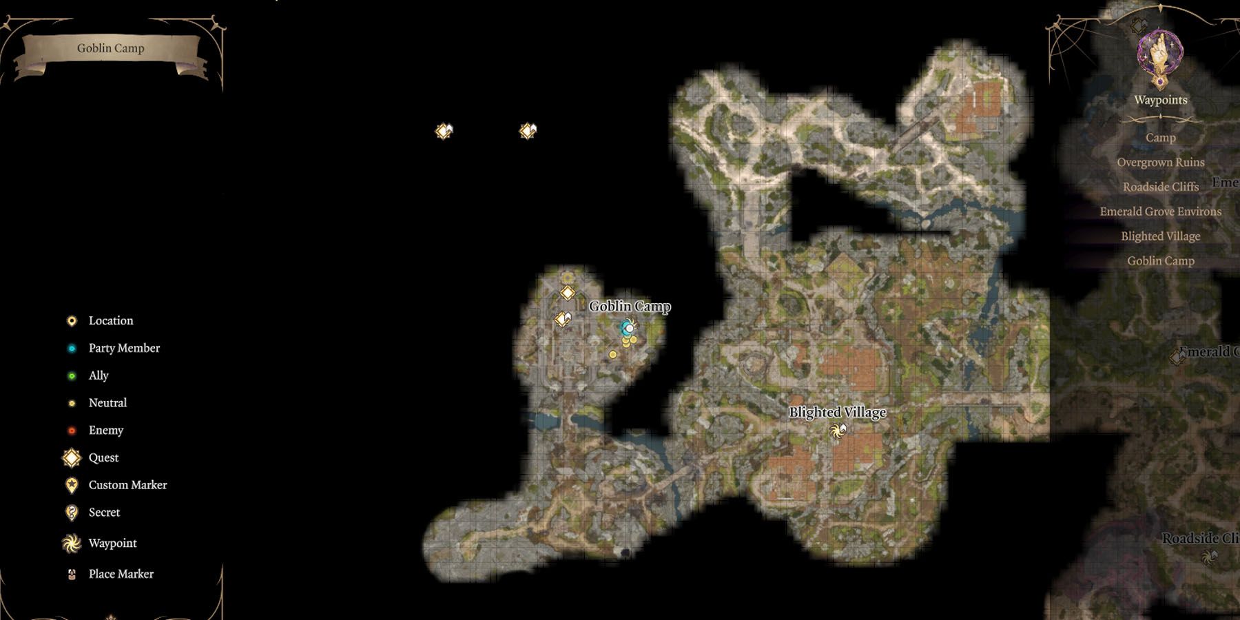 The Map of Baldurs Gate 3