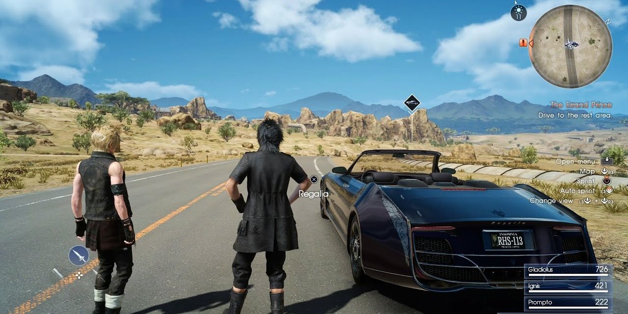 The open world in Final Fantasy 15