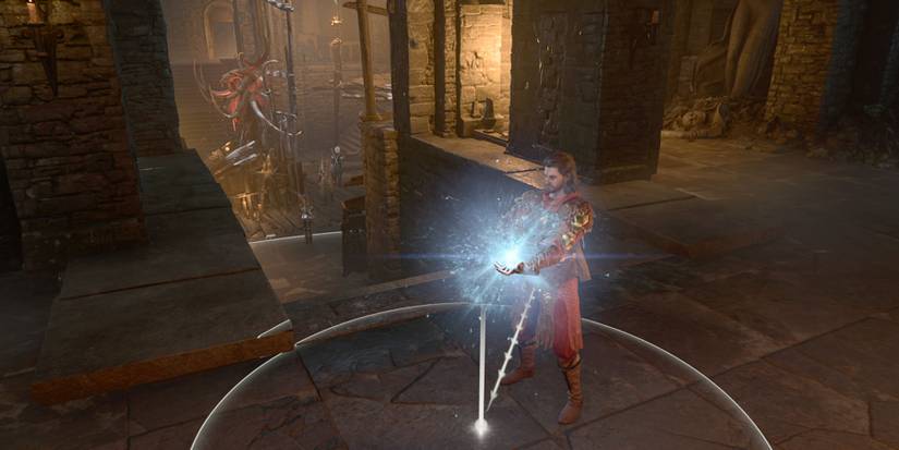 The party close to a spellcaster