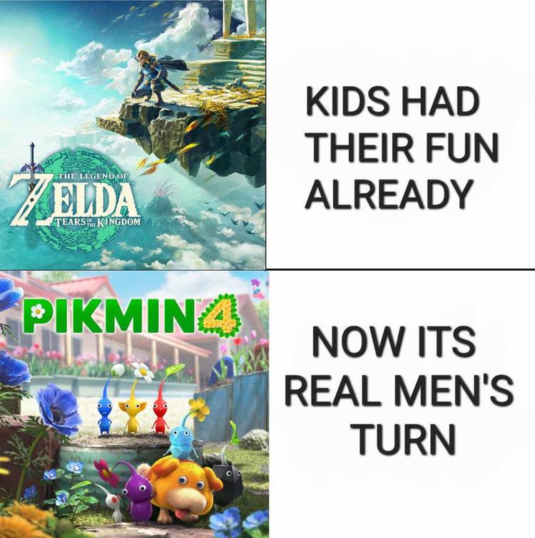 The Pikmin meme for The Legend of Zelda: Tears of the Kingdom