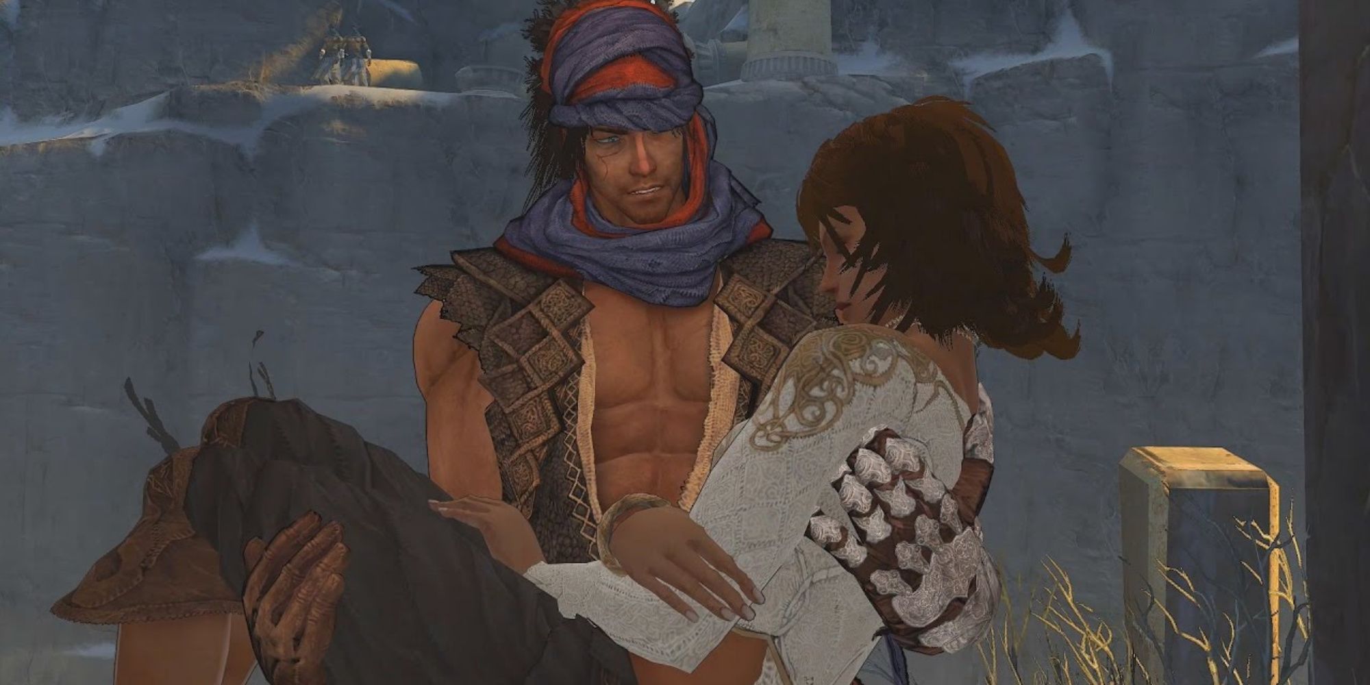 The Prince and Elika in Prince Of Persia (2008)