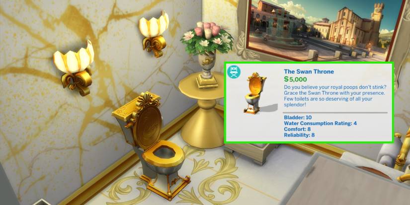 The Swan Throne is the most expensive toilet in the game