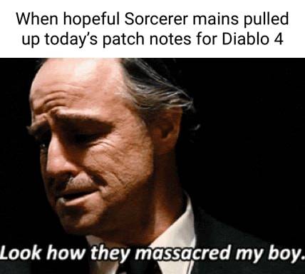 The Sorcerer meme in Diablo 4