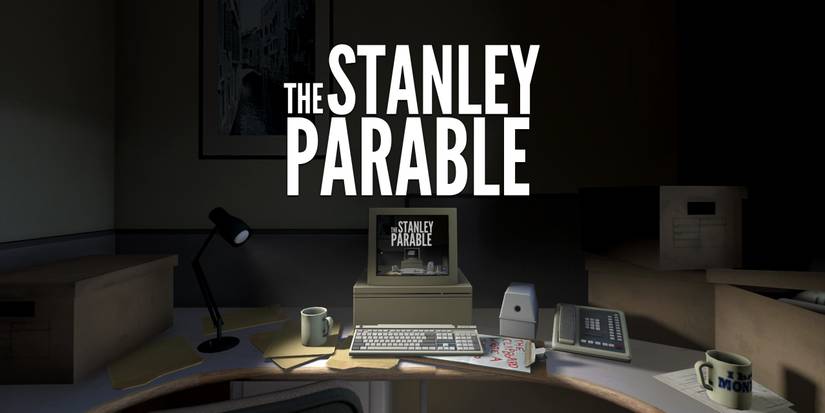 computer with The stanley parable