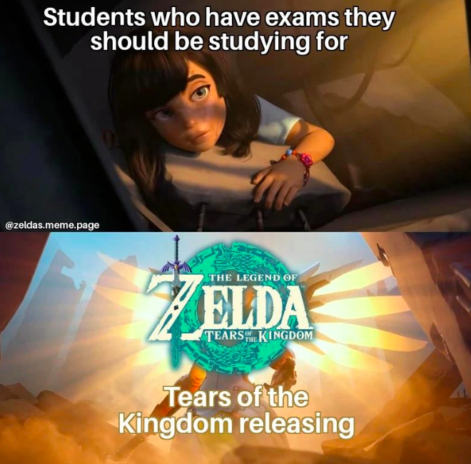 The student meme for The Legend of Zelda: Tears of the Kingdom