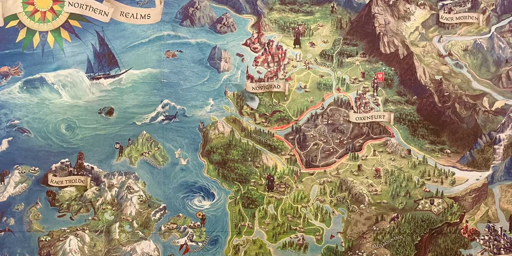 The Witcher 3 - Artistic Map Of Novigrad Region