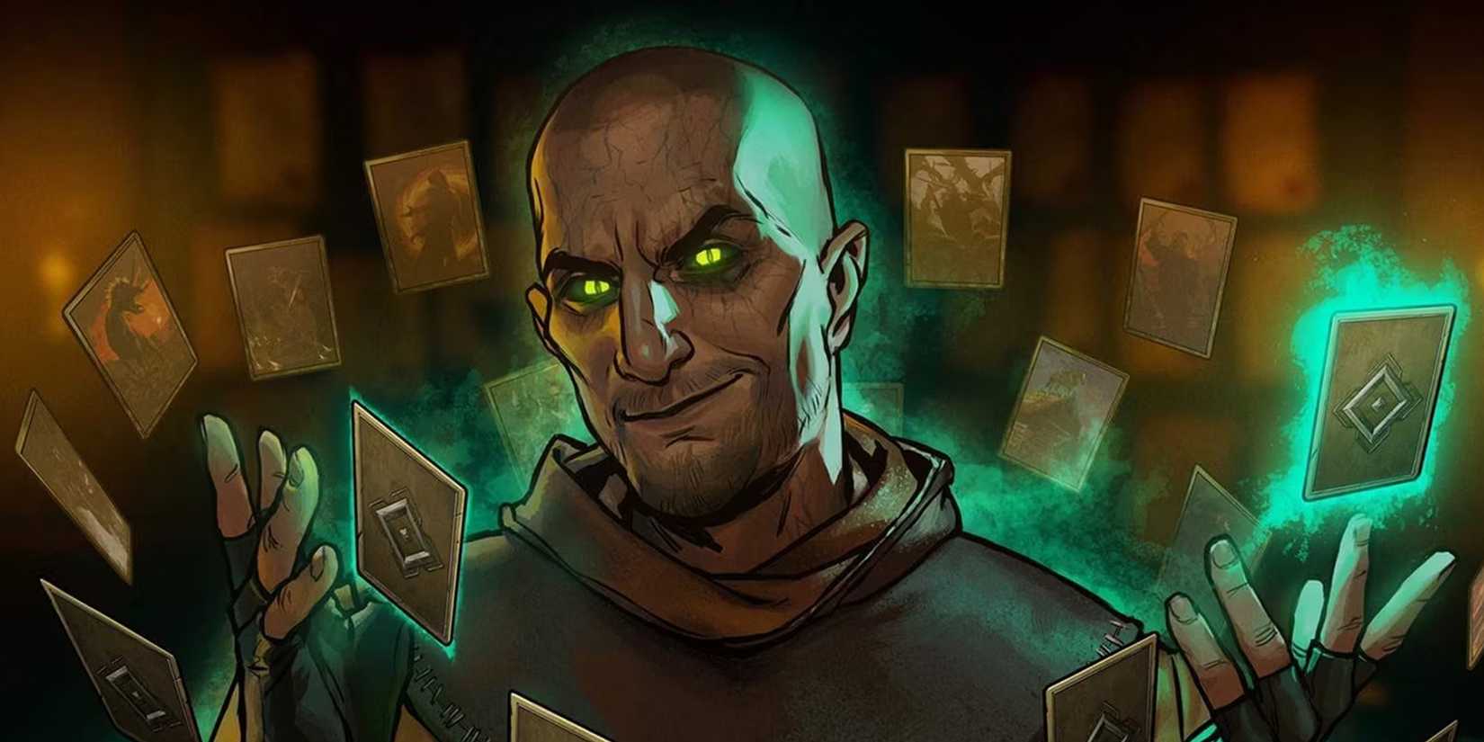The Witcher 3 - Promotional Art For Gaunter O Dimm Levitating Gwent Cards