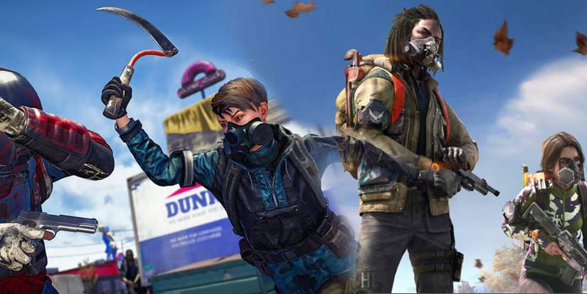 Two stitched promotional images for Tom Clancy's The Division Heartland