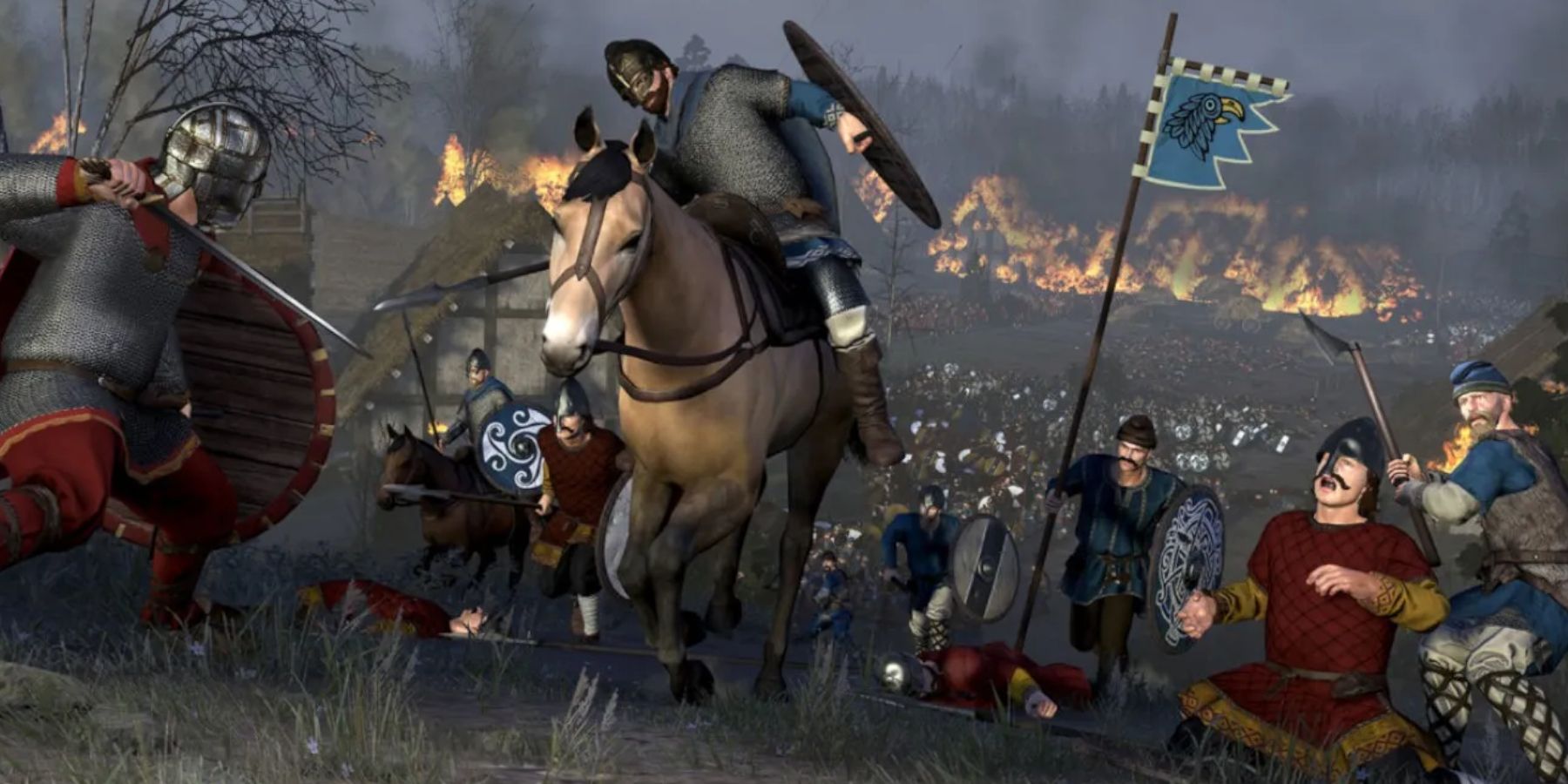 Total War Saga - Thrones of Britannia - close up on the combat