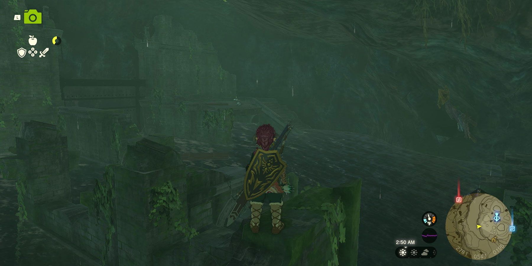 Climbing armor set location in Tears of the Kingdom.