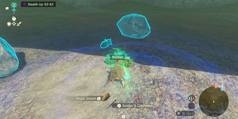 Fusing rockets to a shield in Tears of the Kingdom