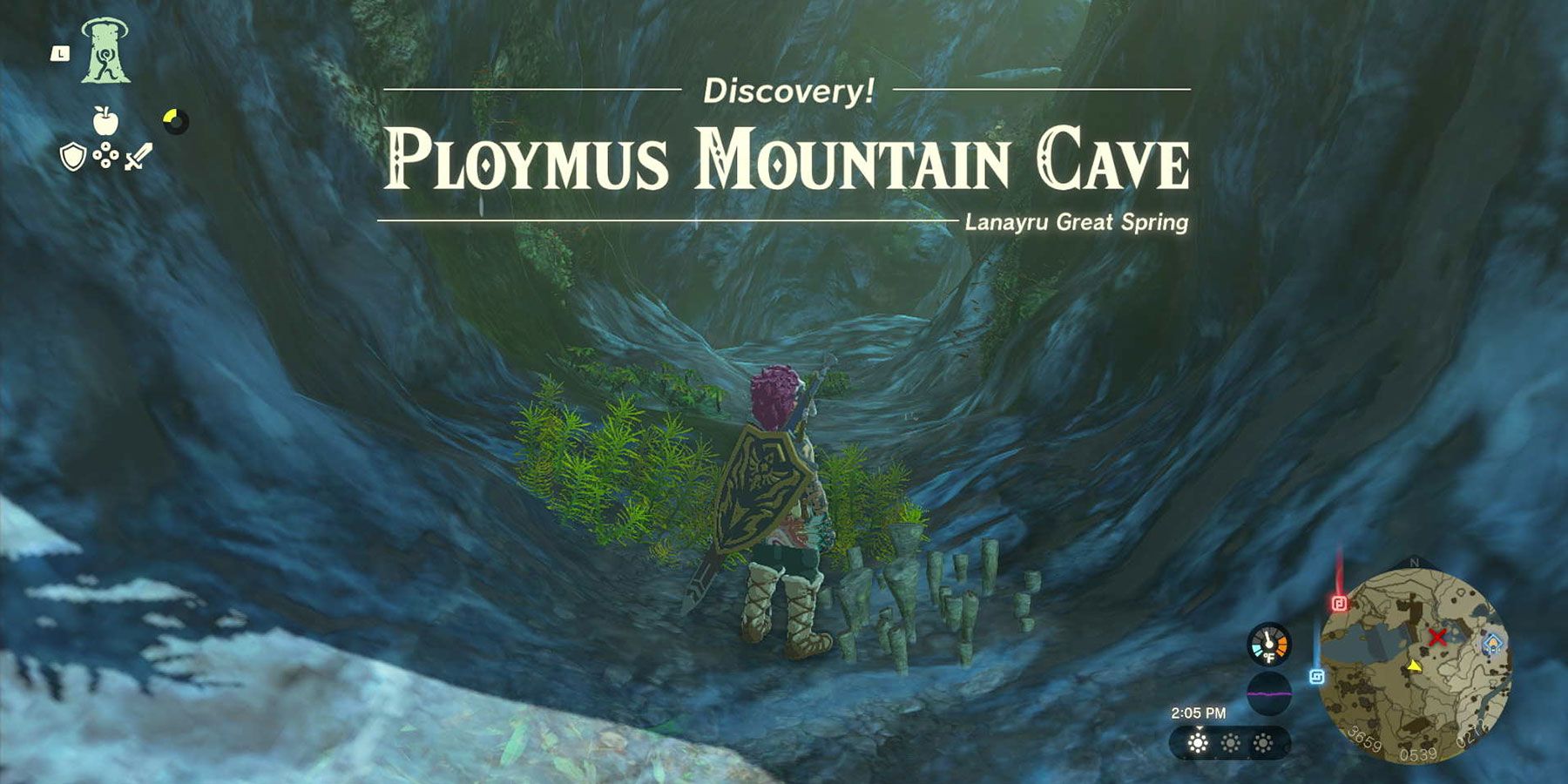 Ploymus Mountain Cave entrance in Tears of the Kingdom