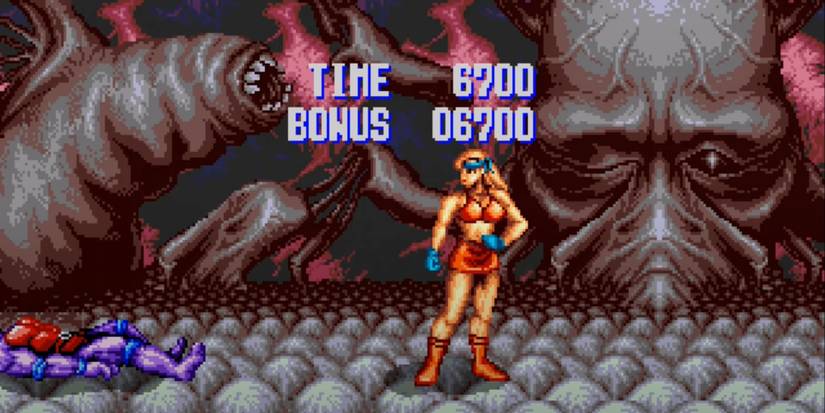 April standing over an evil turtle clone