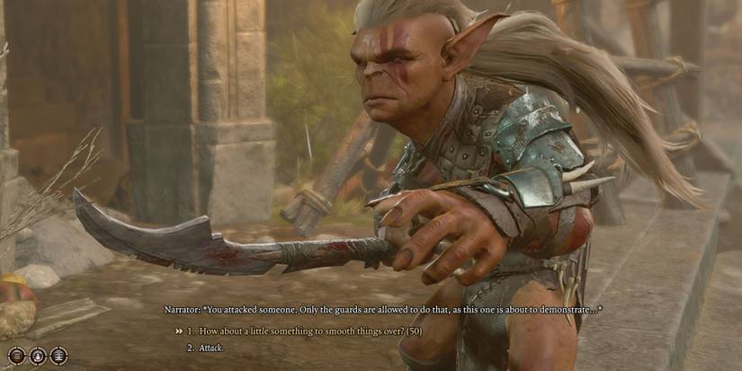 Trying to bribe someone out of a fight