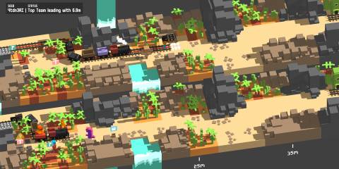 unrailed coop players building track