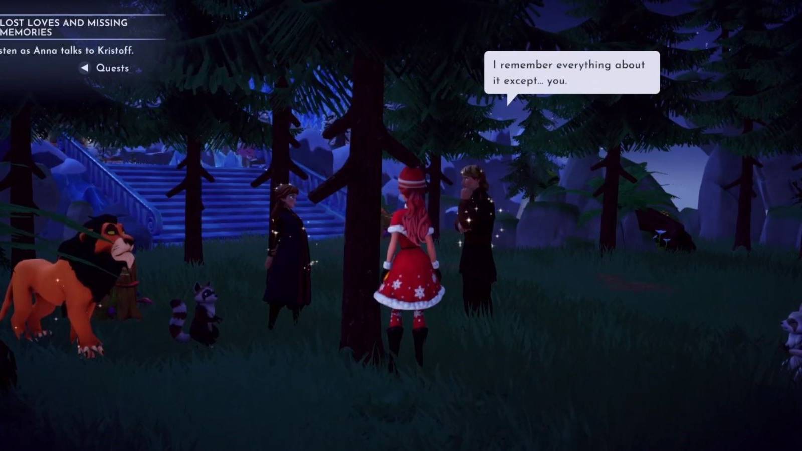 kristoff talking to elsa dreamlight valley