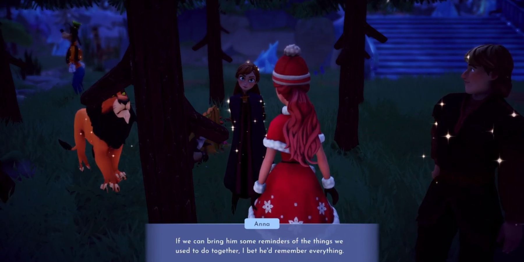 anna asking for player's help disney dreamlight valley