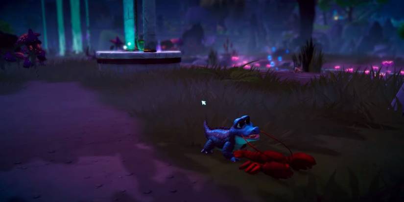 crocodile eating lobster disney dreamlight valley