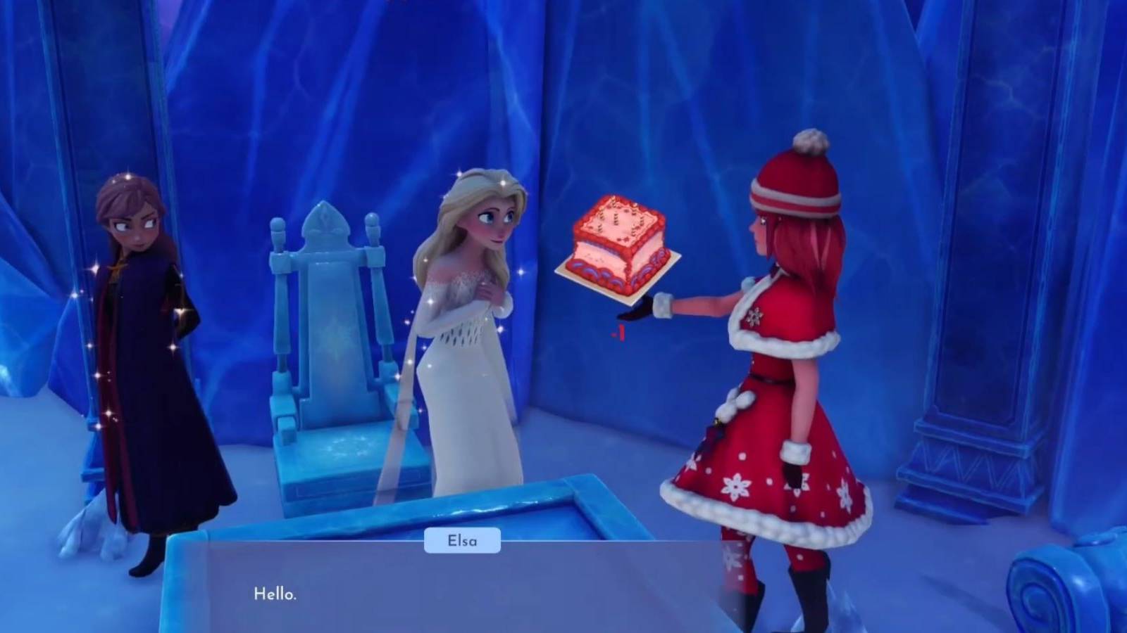 deliverng birthday cake to elsa disney dreamlight valley