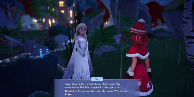 elsa telling the recipe disney dreamlight valley