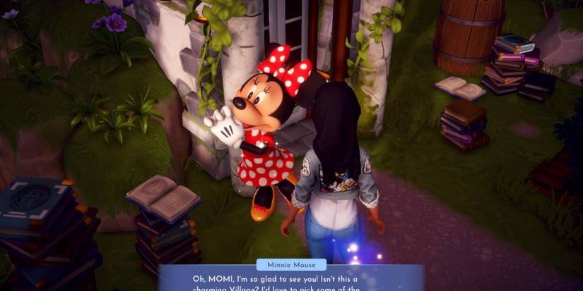 minnie asking the player to collect flower disney dreamlight valley