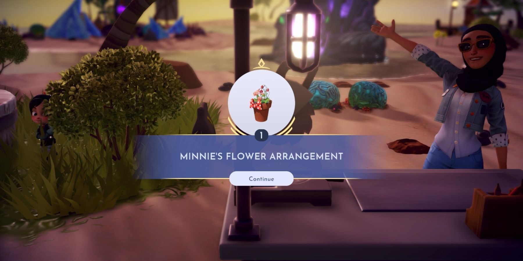 how to make minnie's flower arrangement disney dreamlight valley