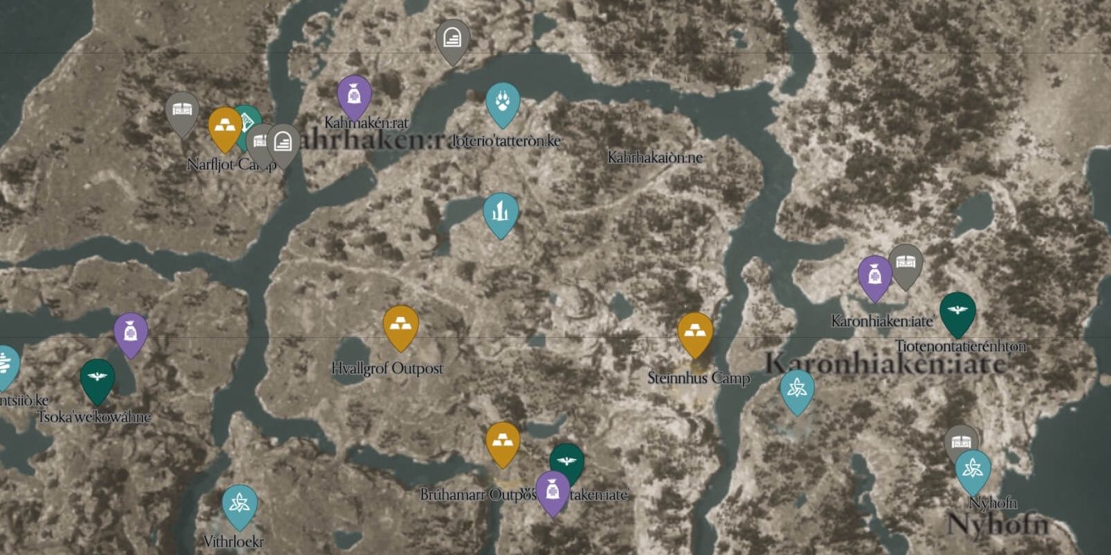 A Map Of England In Assassin's Creed Valhalla