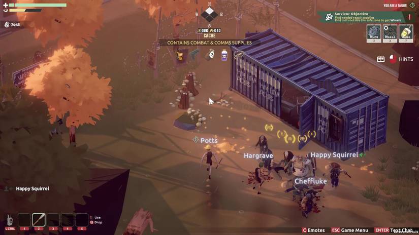 walking dead betrayal shipping container