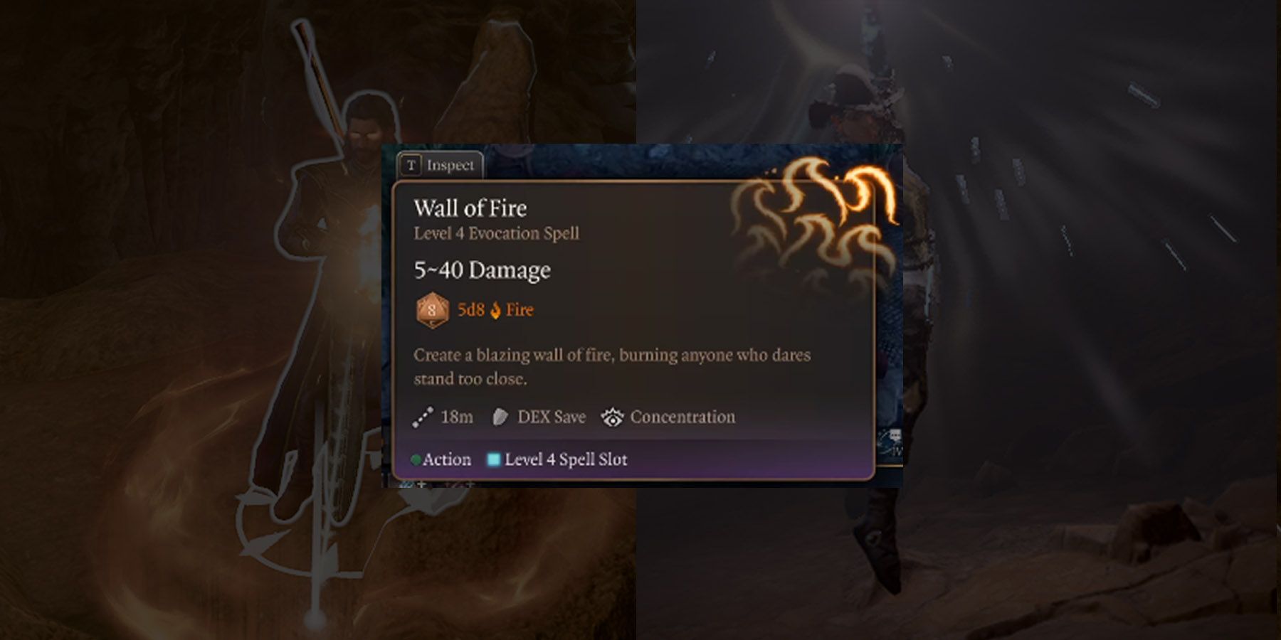 Wall of Fire Baldur's Gate 3